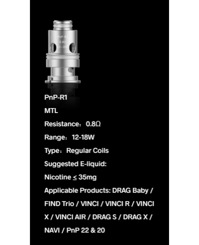 VOOPOO PnP Coils/RBA - 5pcs