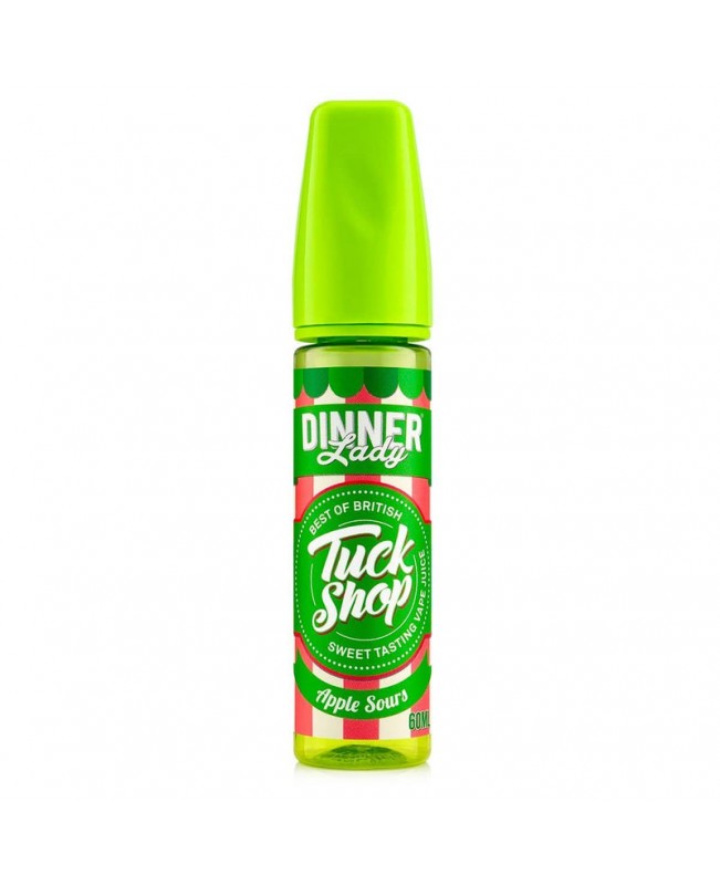 50% Off - Dinner Lady - Tuck Shop - Apple Sours - 60ml