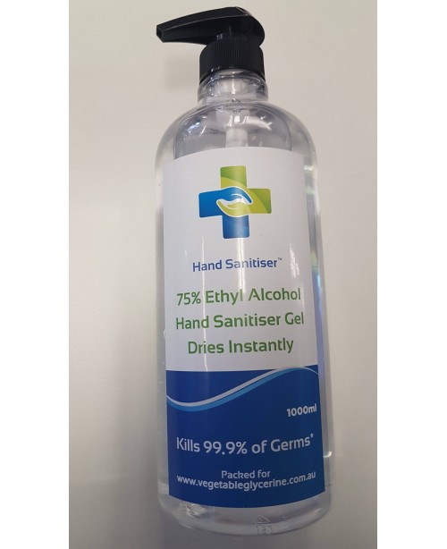 HAND SANITISER - 75% ETHYL ALCOHOL - 1L