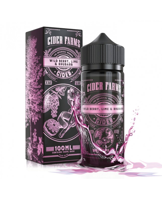Cider Farms - Wild Berry Lime & Rhubarb - 100ml - 50% Off