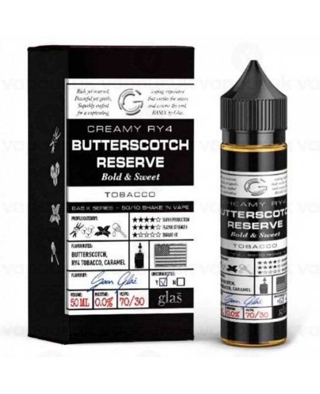Glas Vapor - Basix Series - Butterscotch Reserve - 20% OFF